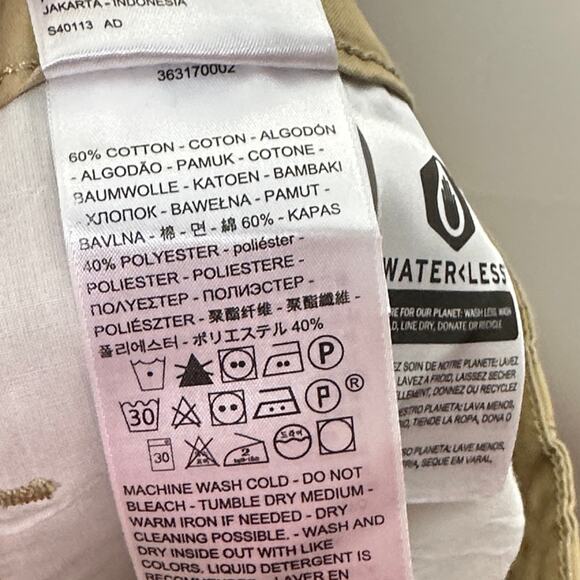 LEVI'S Premium Tailor High Loose Taper Pant Incense Tan Sz 28 {3J25} - Picture 6 of 7